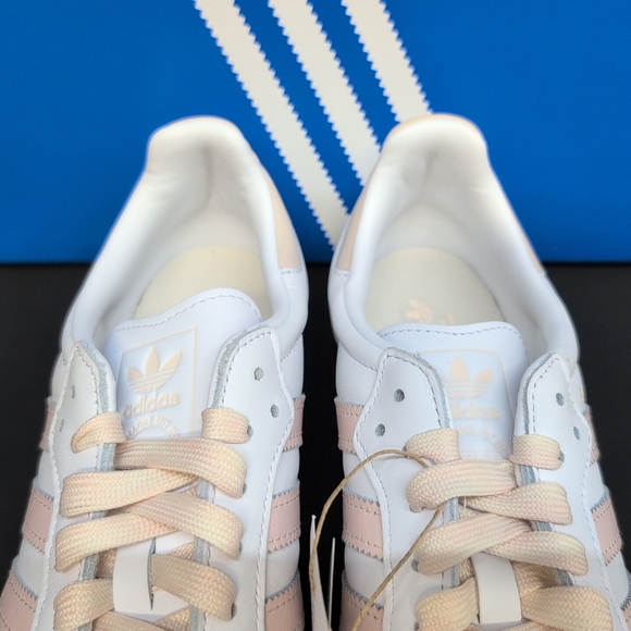 adidas Samba OG W Women's US 9 Cloud White Wonder Quartz Gum JS1351 - Picture 6 of 14